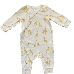 Pehr 6-12 month Giraffe Kimono Romper 🦒